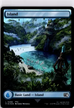 MTG FINAL FANTASY FOIL Island () (Surge Foil) L 573 NM Pack Fresh ActualScan of - Image 1