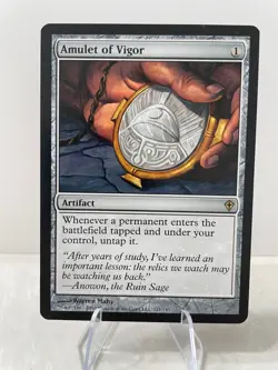1 x MTG - Amulet of Vigor - Worldwake Magic the Gathering - Image 1