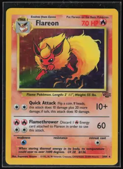 Pokemon TCG Flareon (3) #03/64 Jungle - Image 1