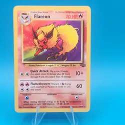 1999 Pokemon TCG- Flareon - 19/64 - Non Holo - Unlimited Jungle NM/M - VINTAGE! - Image 1