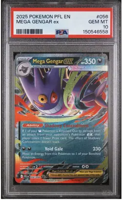 Pokemon Mega Gengar ex 056/094 Me02 Phantasmal Flames Double Rare PSA 10 - Image 1