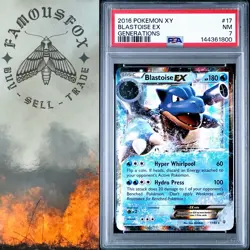 Pokemon 2016 Blastoise EX #17 Generations PSA 7 NM Pokemon - Image 1