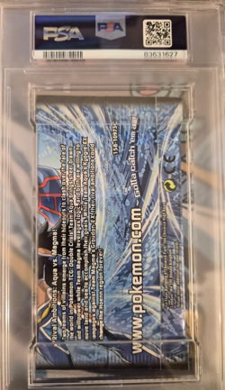 2015 English Pokemon XY Double Crisis Kyogre & Shelly Sealed Pack PSA 8 (POP 4) - Image 2