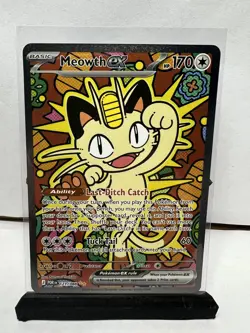 Meowth ex SIR Special Illustration Rare 121/088 Pokemon Perfect Order NM - Image 1
