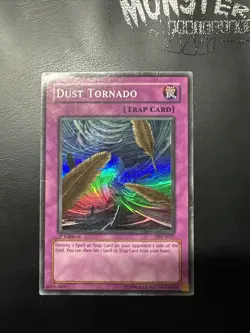 YUGIOH DUST TORNADO SUPER RARE PSV-E011 1ST EDITION PLAYED - Image 1