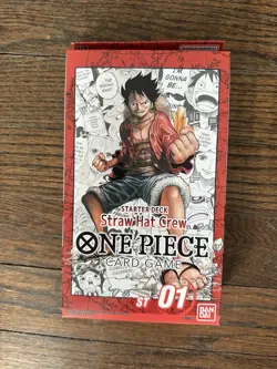 One Piece TCG Factory Sealed Starter Deck ST-01 Straw Hat Crew English Edition - Image 1