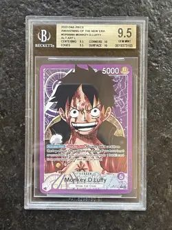 2023 One Piece New Era Monkey.D.Luffy Leader Alt Art #OP05-060 BGS 9.5 - Image 1