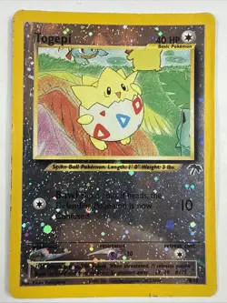 Pokemon Togepi 4/18 Southern Islands Reverse Holo Rare Card - Image 1