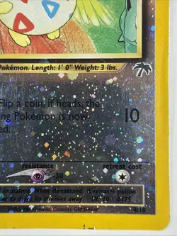 Pokemon Togepi 4/18 Southern Islands Reverse Holo Rare Card - Image 4