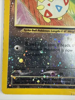 Pokemon Togepi 4/18 Southern Islands Reverse Holo Rare Card - Image 5