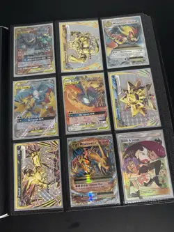 Pokemon TCG Mixed Card Lot Charizard Pikachu GX V EX Holo Foil Ultra Pro Binder - Image 4