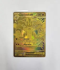 Mega Lucario EX 188/132 Mega Evolution Hyper Rare Gold Card Pokemon TCG #188 - Image 2