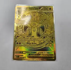 Mega Lucario EX 188/132 Mega Evolution Hyper Rare Gold Card Pokemon TCG #188 - Image 3