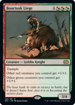 Boartusk Liege FOIL Double Masters 2022 NM Red Green Rare MAGIC CARD ABUGames - Image 1