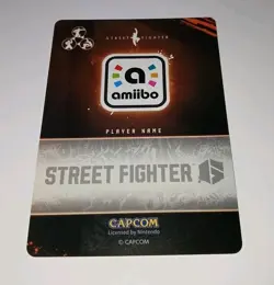 MANON #003 Nintendo Amiibo - Collectible Card - Street Fighter 6 NM 🌟 New - Image 2