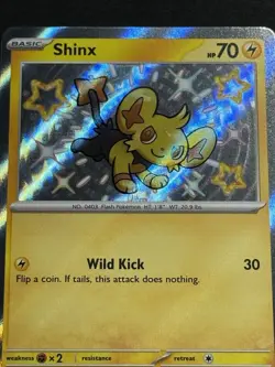 Pokemon TCG Shinx S&V Paldean Fates Holo Shiny Rare Card 135/091 NM - Image 3