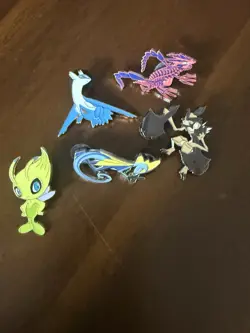 Pokemon Lot 175 Coins, Dice, Posters, Mat, Pins, Sleeves, Magnetic 3 Card Holder - Image 5