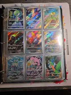 Pokemon Card Lot Binder V/VMAX IR Hits Ex 180 Cards NM Full Art - Image 1