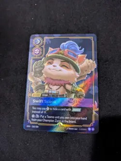 Rift Bound, Teemo Legend, Swift Scout 263/298 Promo Stamped Card - Image 1