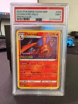 Charizard - Prerelease SWSH066 SWSH: Sword & Shield Promo Cards Holo PSA 9 - Image 1