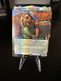 Sierra, Nuka's Biggest Fan (Extended Art) [Fallout] Magic MTG FOIL - Image 1