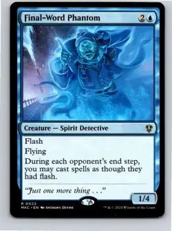 Magic the Gathering Final-Word Phantom Murders at Karlov Manor Commander MTG - Image 1
