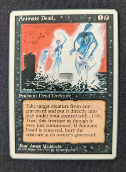 Magic Mtg 4th Edition Animate Dead near mint - Image 1