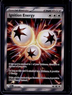 2025 Pokemon Phantasmal Flames Ignition Energy Ultra Rare #124/094 - Image 1