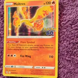 Pokemon Moltres 012/078 Pokemon GO Holo Rare 120 HP 2022 Kobayashi - Image 3