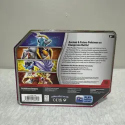 Pokemon Paradox Destinies Tin - Iron Bundle EX Tin w/5 Booster Packs New/Sealed - Image 2