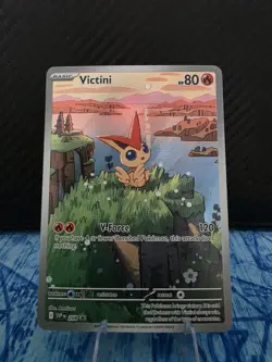 Pokemon Victini 208 Sv: Scarlet & Violet Promo Full Art Holo 80HP V-Force - Image 1