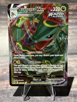 Pokemon TCG Rayquaza VMAX Crown Zenith 102/159 Holo Ultra Rare NM Full Art - Image 1