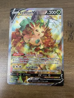 Leafeon V (Alt Full Art) Ultra Rare - 167/203 - Evolving Skies Pokemon 2021 - Image 1
