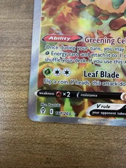 Leafeon V (Alt Full Art) Ultra Rare - 167/203 - Evolving Skies Pokemon 2021 - Image 5