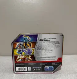 Pokemon Paradox Destinies Tin - Gouging Fire EX Tin w/5 Booster Packs New/Sealed - Image 2