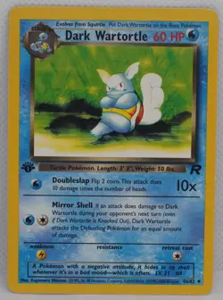 Dark Wartortle 1st Edition 46/82 Team Rocket Regular Pokemon TCG - Image 1