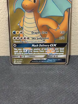Pokemon TCG Dragonite GX 229/236 SM Unified Minds Ultra Rare Full Art GX MINT - Image 3