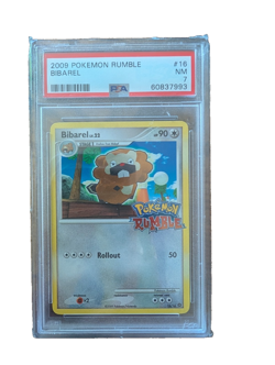 Pokemon Rumble Bibarel PSA 7 Rare 2009 Rumble Set - Image 1
