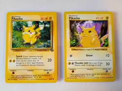 Both 1998 Pokemon Pikachu Base 58/102 Variations! Plus Unopened Pikachu Promo!!! - Image 1
