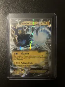 Pokemon TCG Thundurus EX Roaring Skies Holo Card 26/108 - Image 1