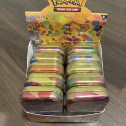 Pokemon TCG Scarlet & Violet 151 Mini Tin Display 10 Sealed W/ Hard Acrylic - Image 2