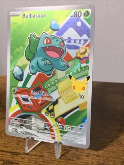 Pokemon Bulbasaur 037 ME: Mega Evolution Promo Holo Basic 80HP Leech Seed - Image 2