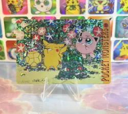 Pokemon Pikachu Vintage Pocket Monsters Vending HOLO Prism Sticker 98 Nintendo - Image 2