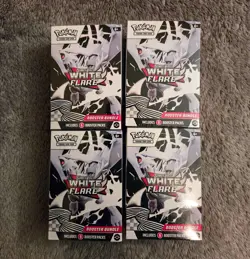 Pokemon White Flare Booster Bundle Set of 4 Sealed New - Image 1