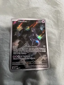 Pokemon 2023 TCG SV 151 Mewtwo Illustration Rare Promo #52 NM/M Condition - Image 3