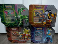 Pokemon Paradox Destinies Sealed Tins Lot of 4. New/Sealed. - Image 1