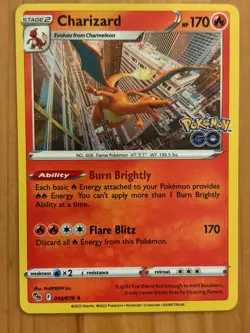 Charizard 010/078 Holo LP - Pokemon GO 2022 - Pokemon TCG - Image 1