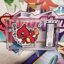 CGC 10 Charmeleon B-Side Label Pokemon Stickers Part 1 2018 - SHIPS FAST - Image 2