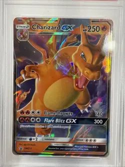 2019 POKEMON SM BLACK STAR PROMO HIDDEN FATES TINS #SM211 CHARIZARD GX PSA 9 - Image 2
