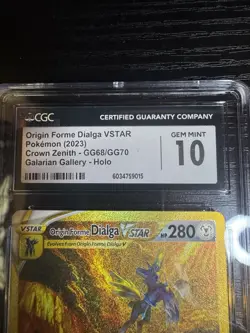 Original Forme Dialga VSTAR Crown Zenith GG68/GG70 CGC Gem Mint 10 - Image 2